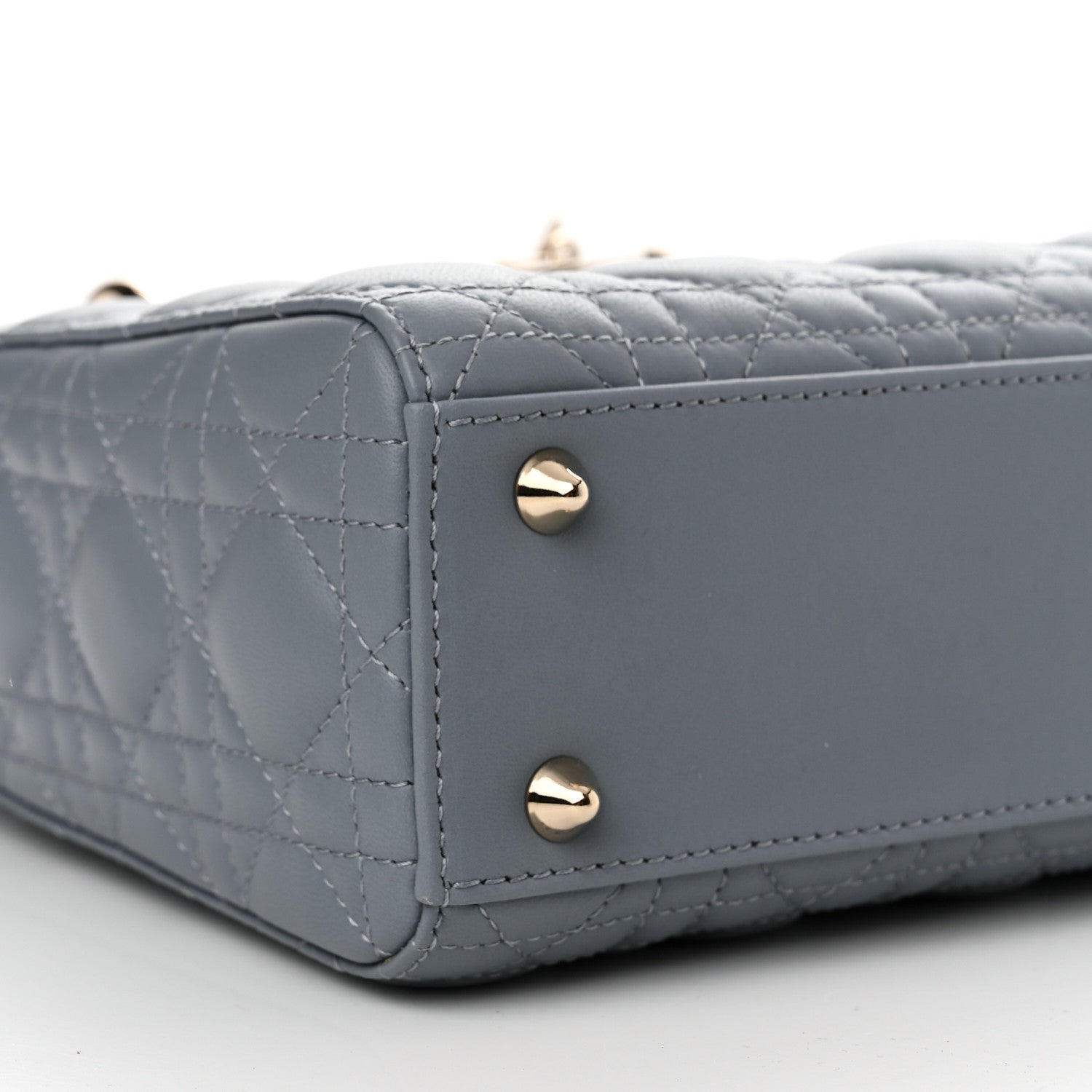 Christian Dior Lambskin Cannage Small My ABCDior Lady Dior Cloud Blue 9 of 12