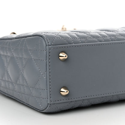 Christian Dior Lambskin Cannage Small My ABCDior Lady Dior Cloud Blue 9 of 12