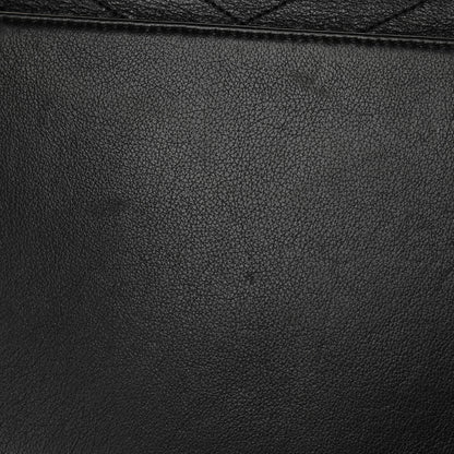 Chanel Calfskin Stitched Large Chevron Chic Shopping Bag Black 12 of 14