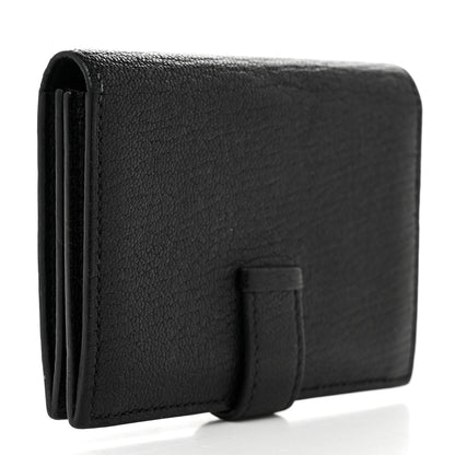 Hermes Chevre Mysore Bearn Card Holder Wallet Black 3 of 8