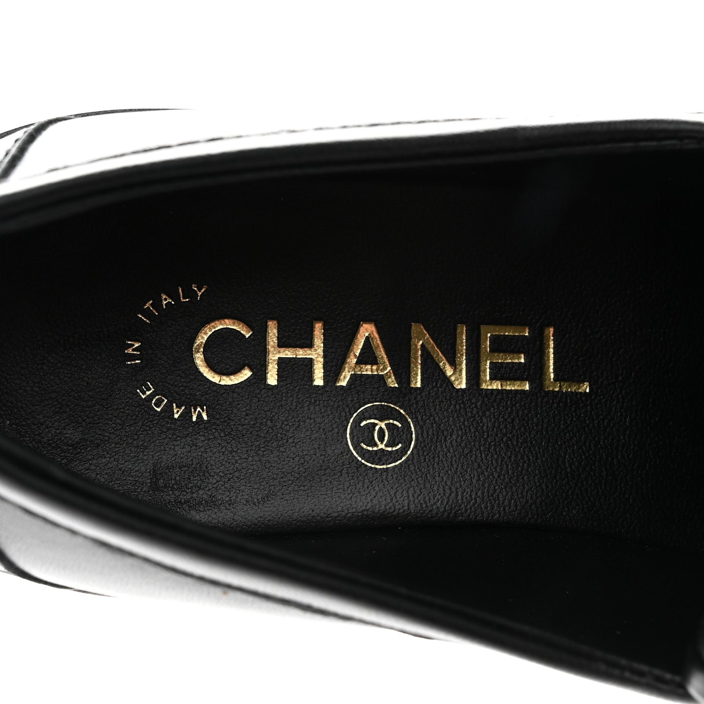 Lambskin Quilted CC Turnlock Loafers 37 Black