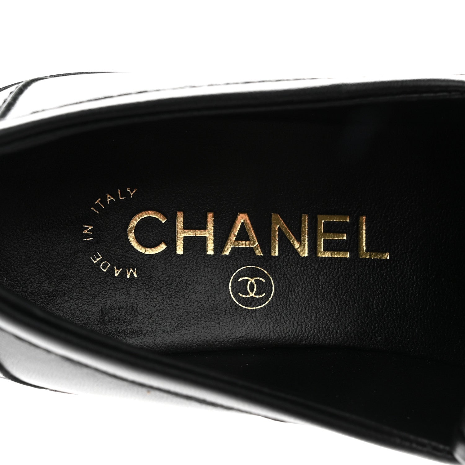 Chanel Lambskin Quilted CC Turnlock Loafers 37 Black 7 of 9