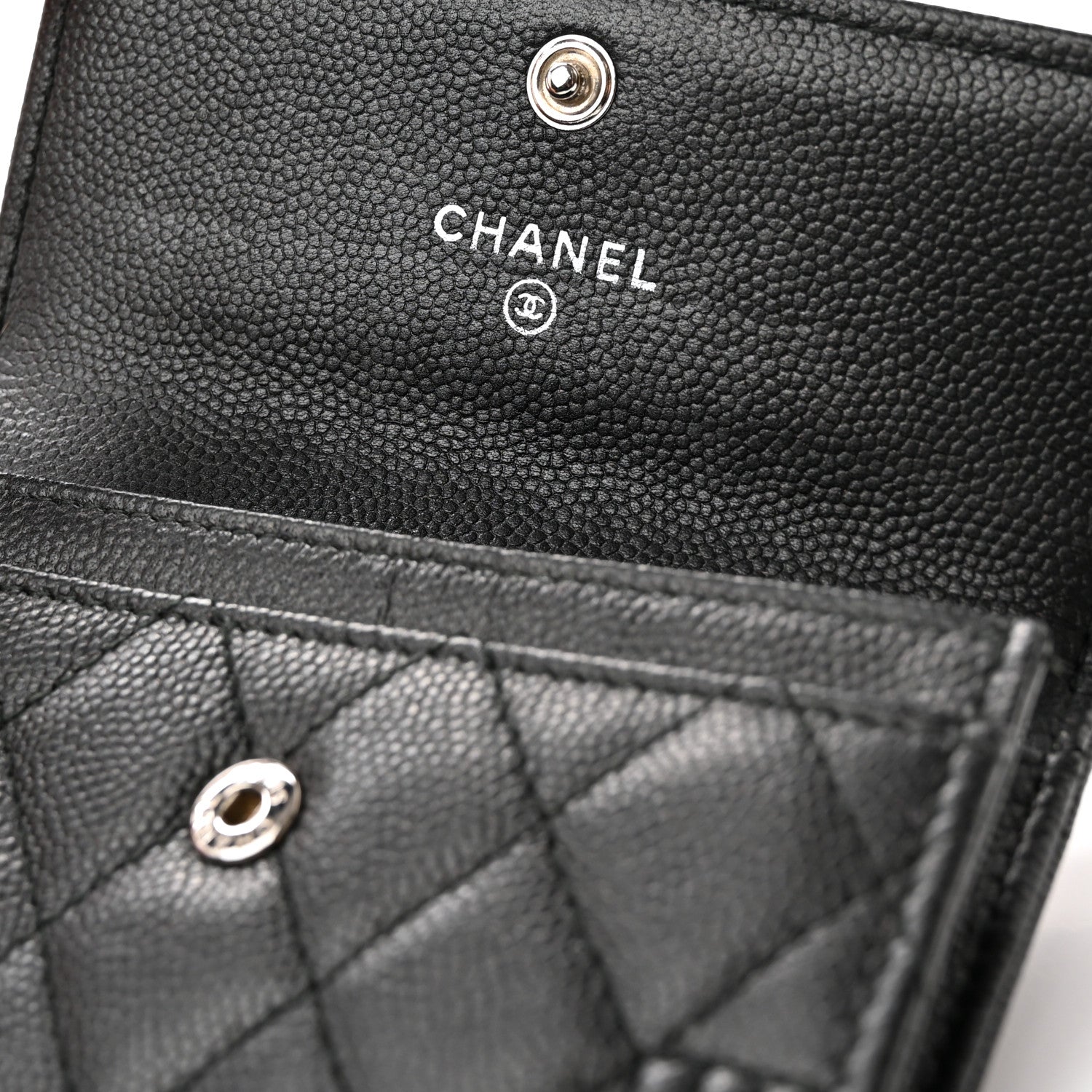Chanel Caviar Quilted Boy Flap Card Holder So Black 9 of 11