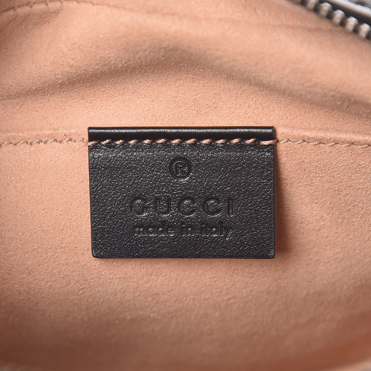 Gucci Calfskin Matelasse Mini GG Marmont Chain Shoulder Bag Black 6 of 7