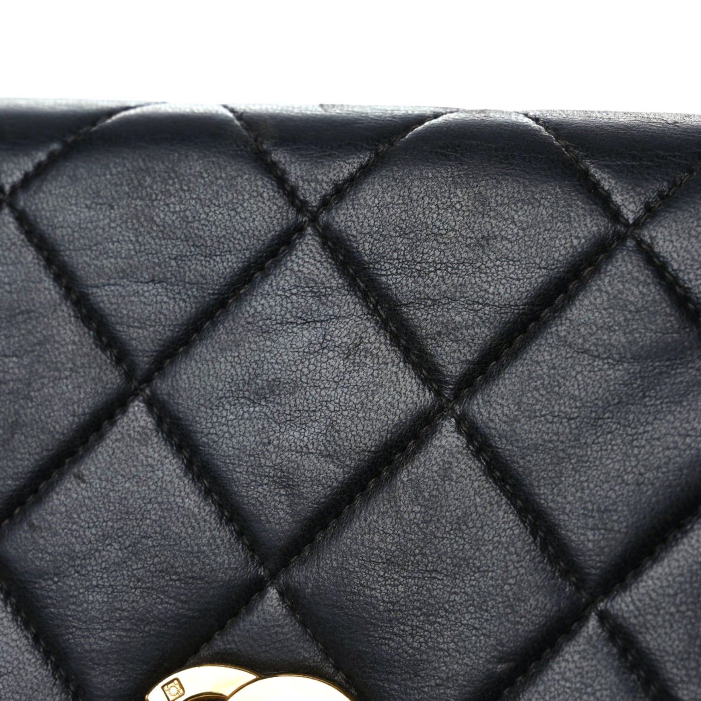 Lambskin Quilted Backpack Black