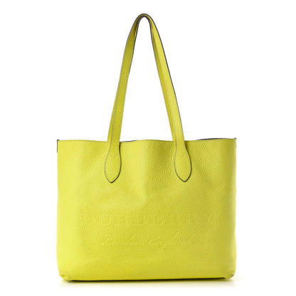 Burberry Grainy Calfskin Remington Tote Neon Yellow 1 of 14