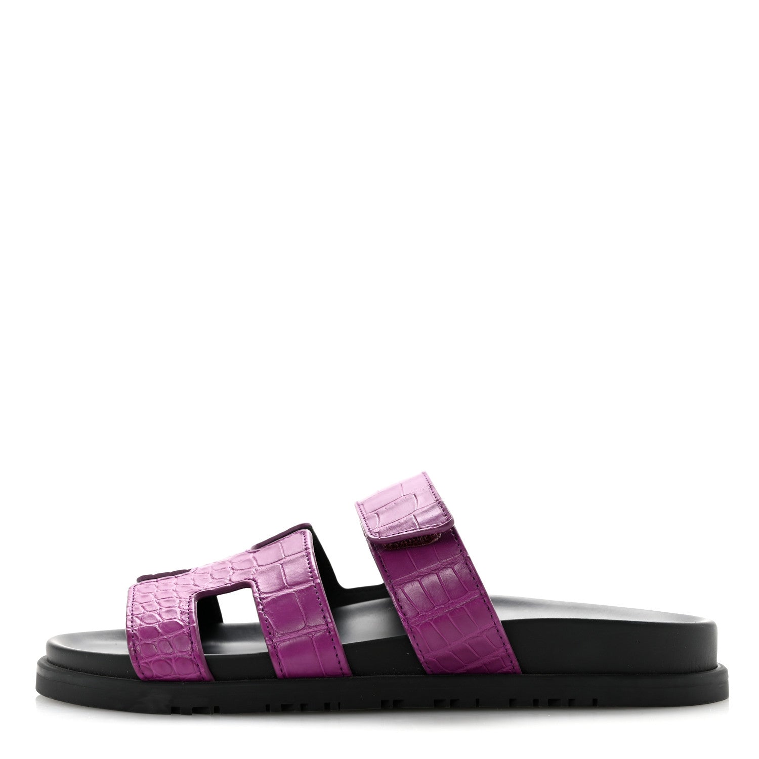 Hermes Matte Alligator Womens Chypre Sandals 38.5 Anemone 1 of 10