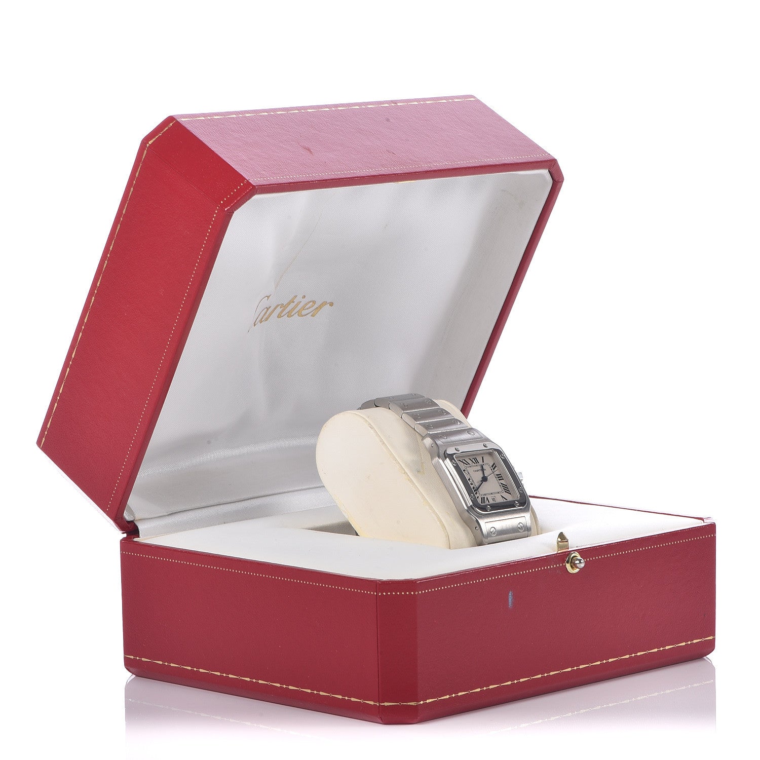 Cartier Stainless Steel 29mm Santos De Galbee Quartz Watch 9 of 9