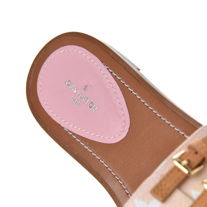 Louis Vuitton Monogram By The Pool Lock It Flat Mule 38 Pink 9 of 15