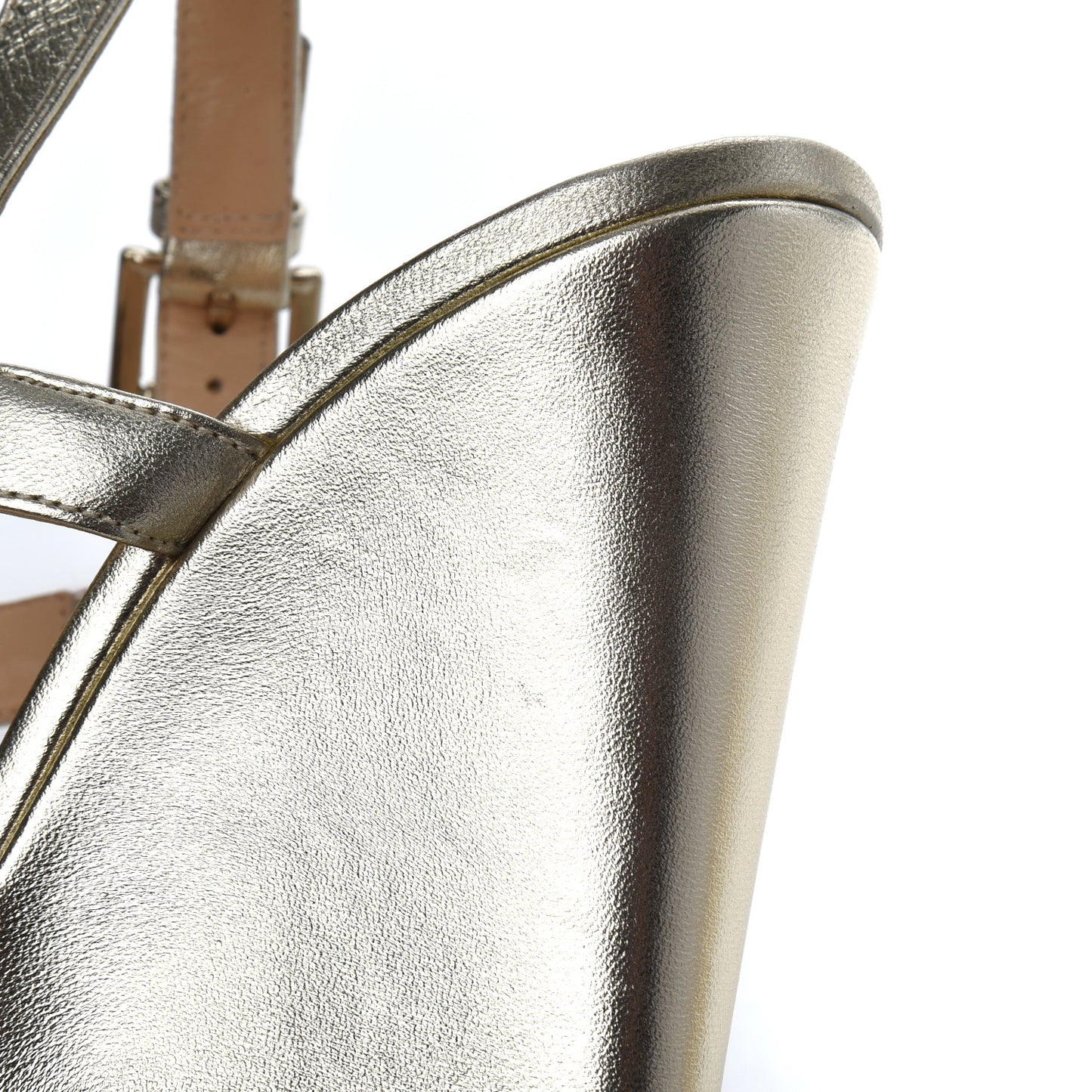 Nappa Silk Cataclou 140 Wedge Sandals 36 Sahara Light Gold