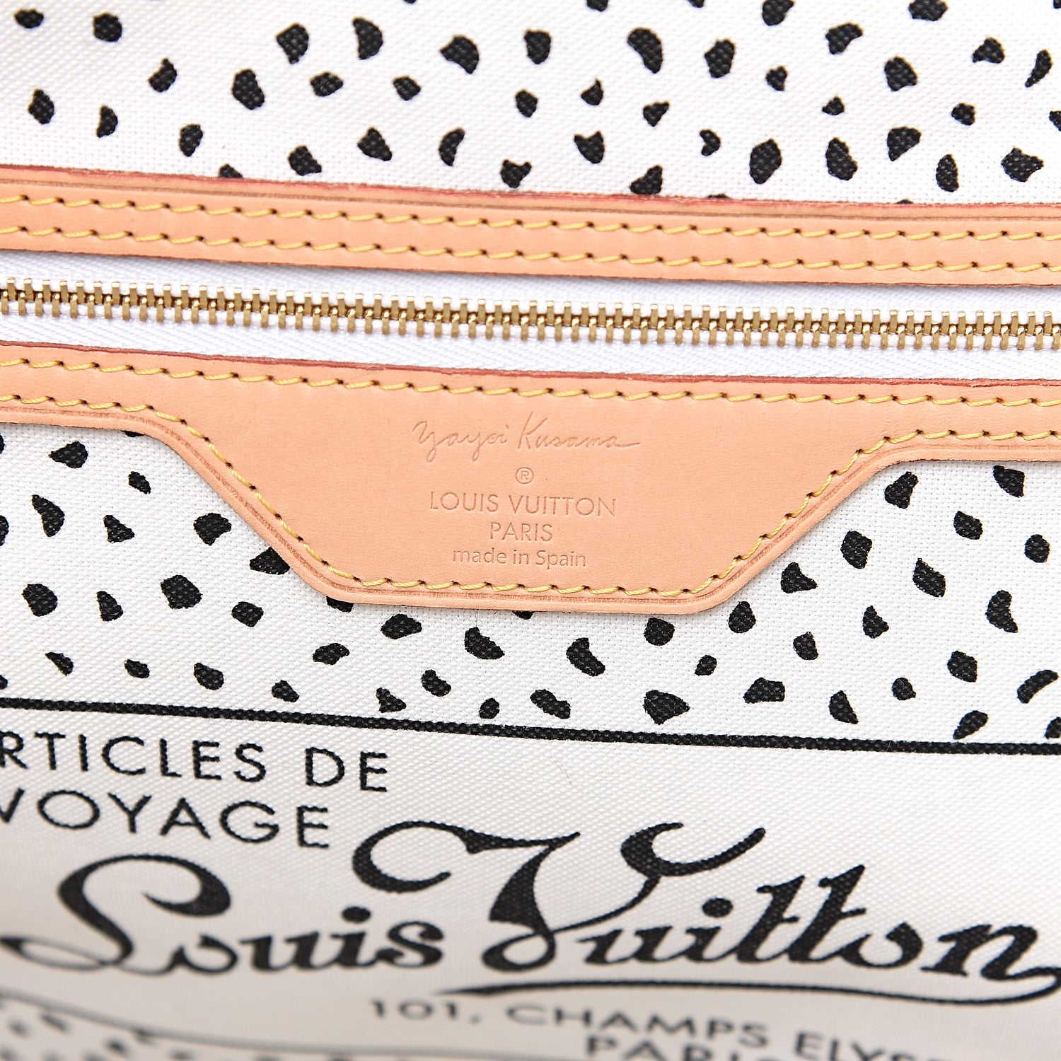 Louis Vuitton Monogram Kusama Waves Neverfull MM White 5 of 14