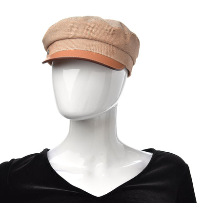 Hermes Cotton Silk Swift Clou de Selle Vauban Cap 57 Marron Alezan Gold 2 of 8
