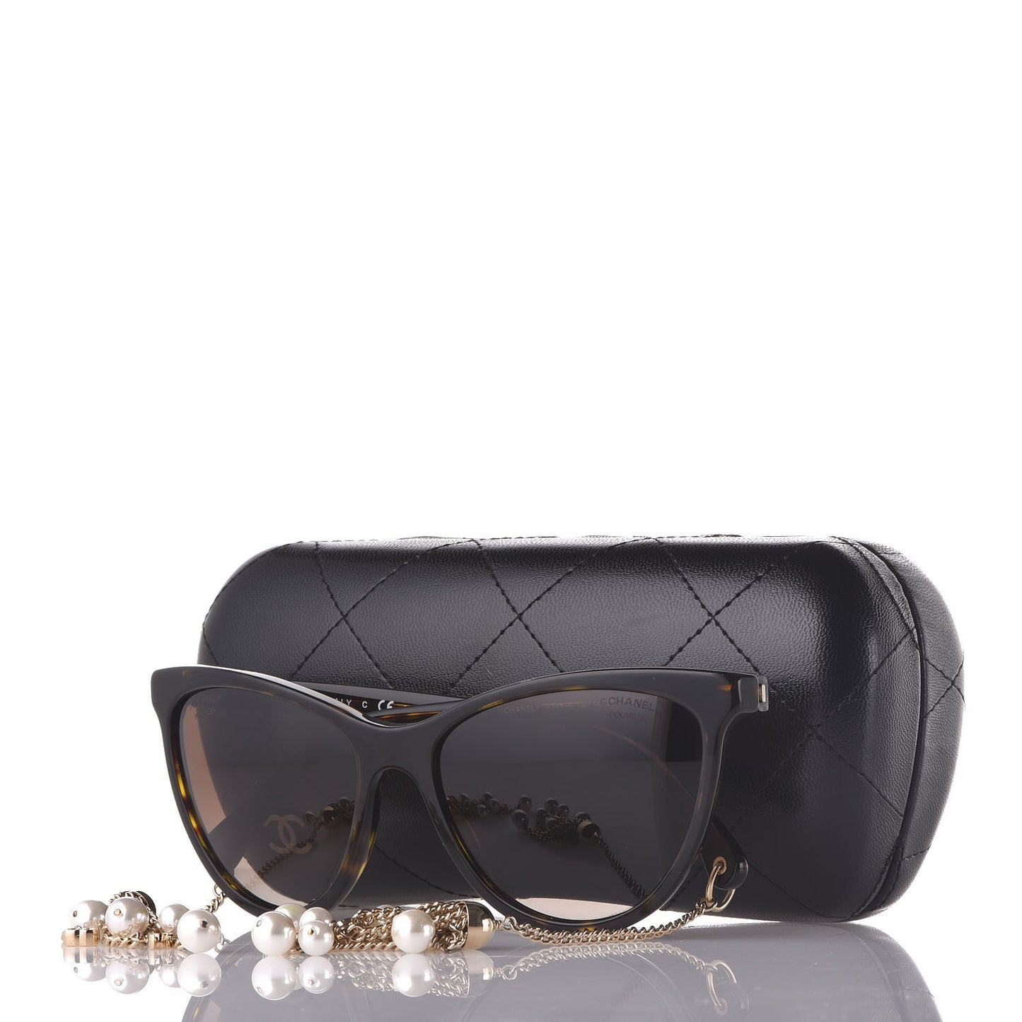 Acetate Polarized Fantasy Pearl Cat Eye Sunglasses 5341-H Tortoise
