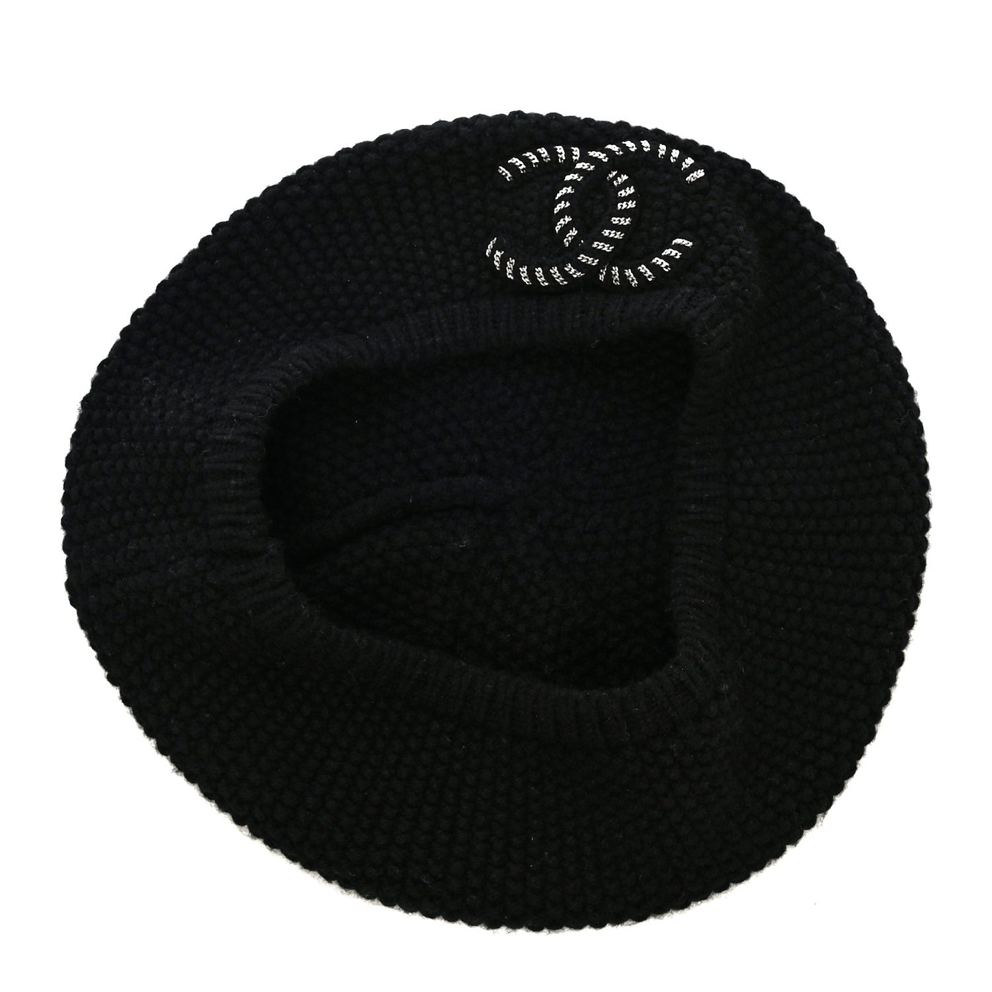 Cashmere CC Beret Black