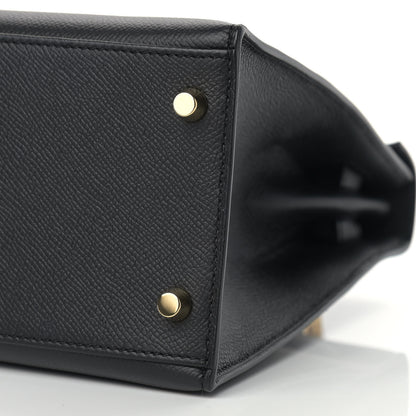 Hermes Epsom Kelly Sellier 28 Black 9 of 15