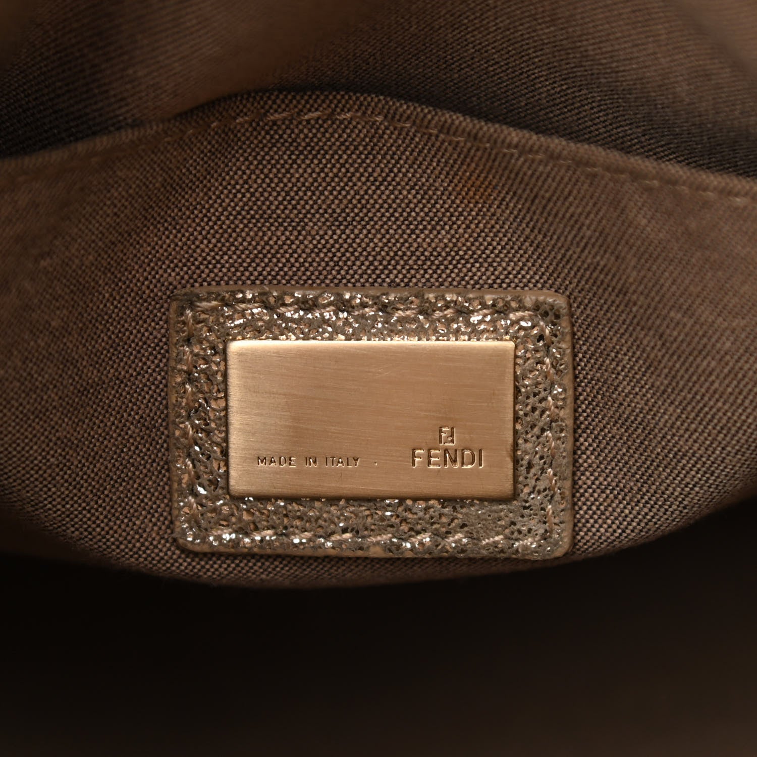 Fendi Zucchino Spalmati Small Forever Boston Gold 6 of 11