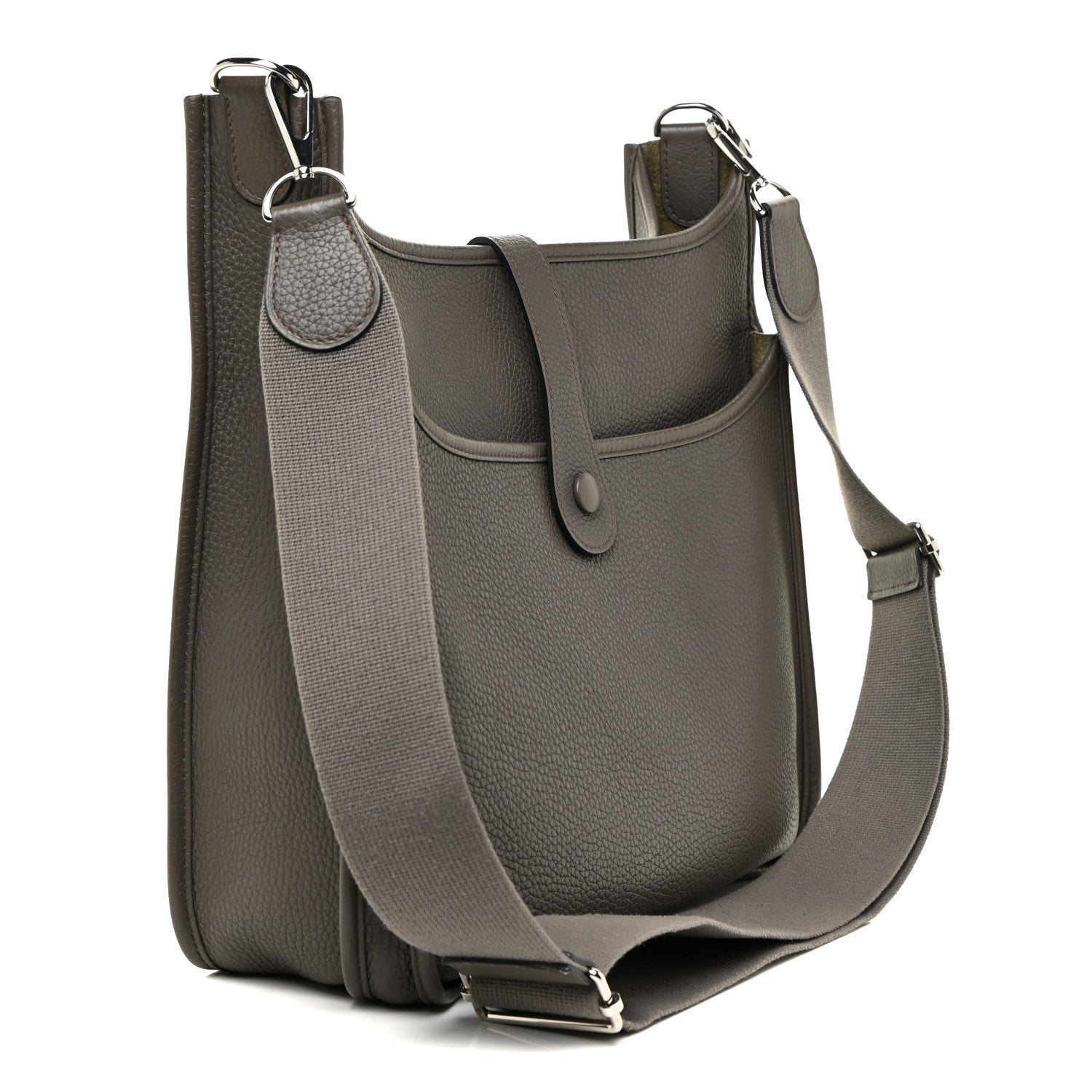 Hermes Taurillon Clemence Evelyne III GM Etain 3 of 14