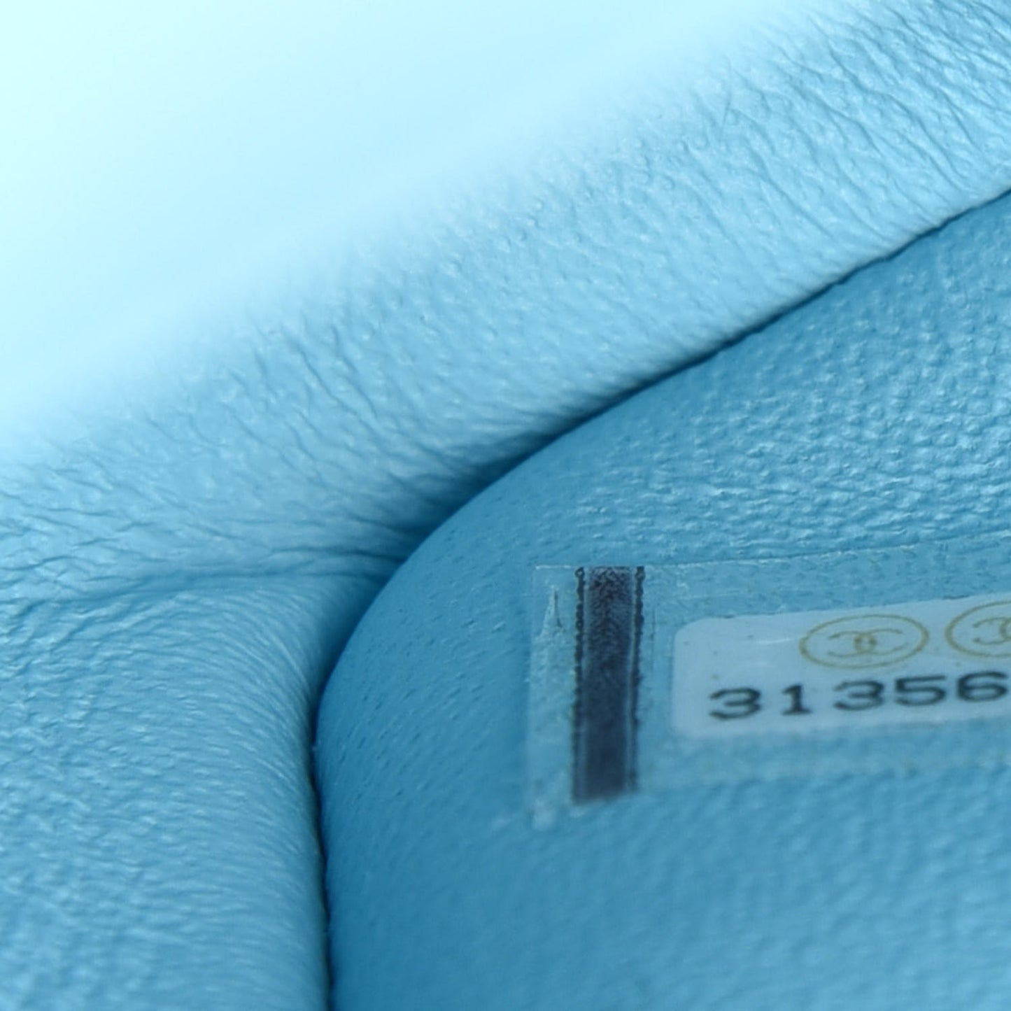 Lambskin Quilted Mini Rectangular Flap Neon Blue