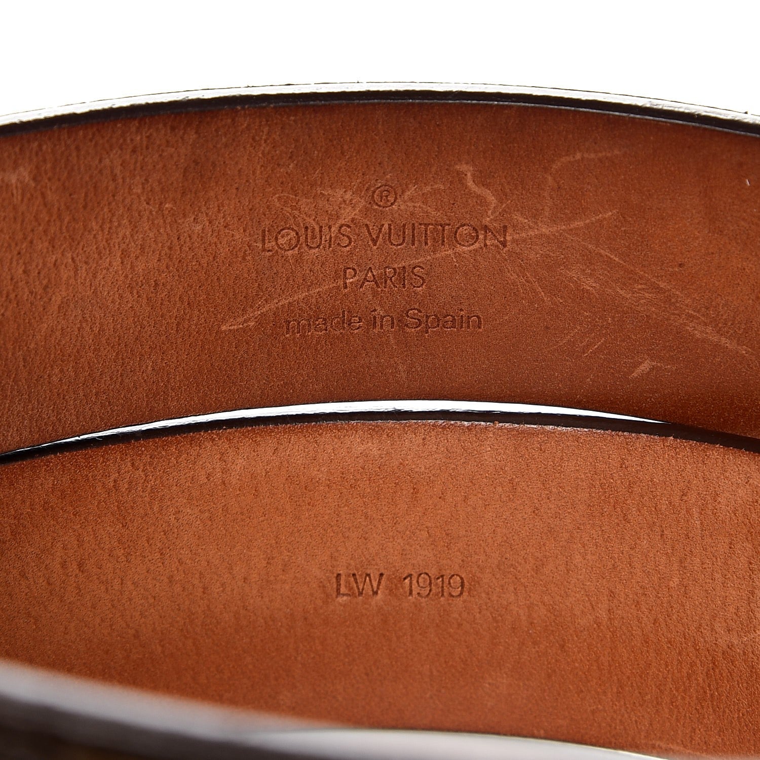 Louis Vuitton Monogram Ceinture Belt Gold Buckle 85 34 3 of 7