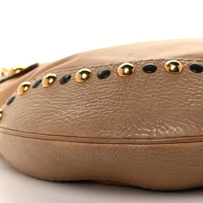 Gucci Calfskin Babouska Hobo Beige 7 of 9