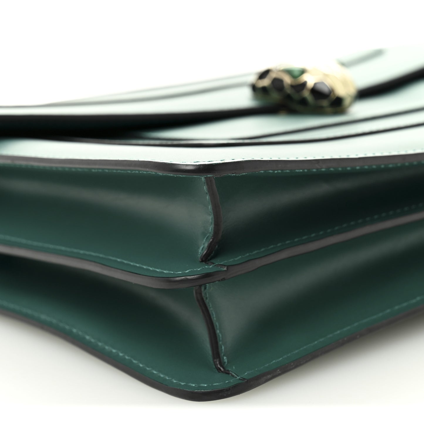 Calfskin Serpenti Forever Shoulder Bag Emerald Green