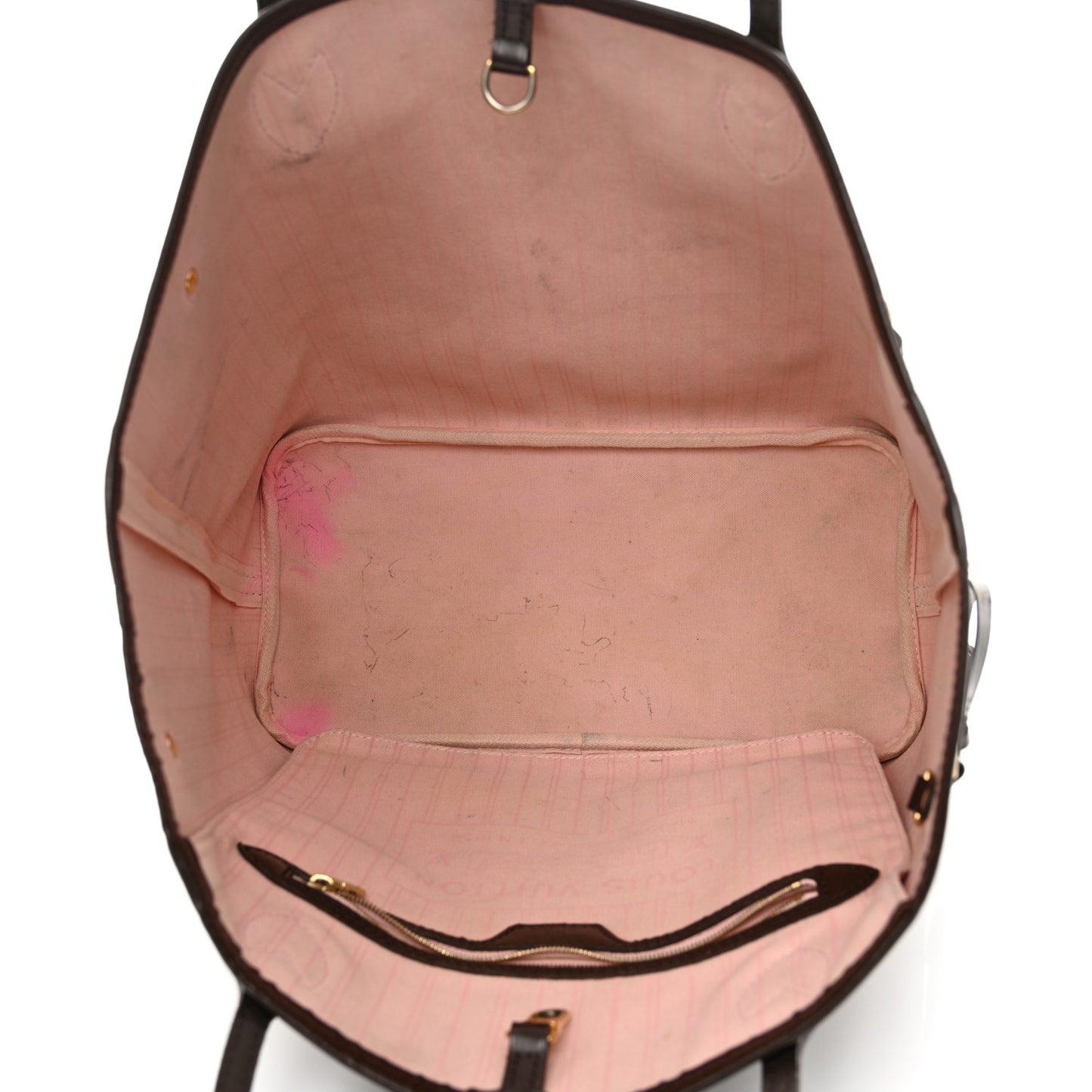 Damier Ebene Neo Neverfull MM Rose Ballerine