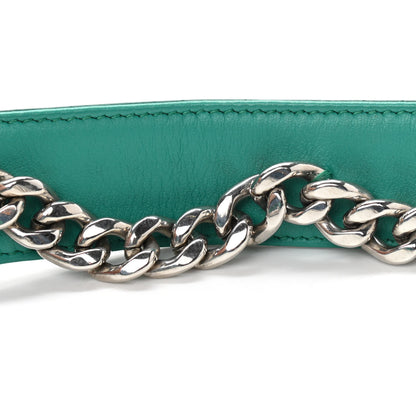 Prada Soft Calfskin Impunture Diagramme Small Chain Flap Shoulder Bag Giada 11 of 11