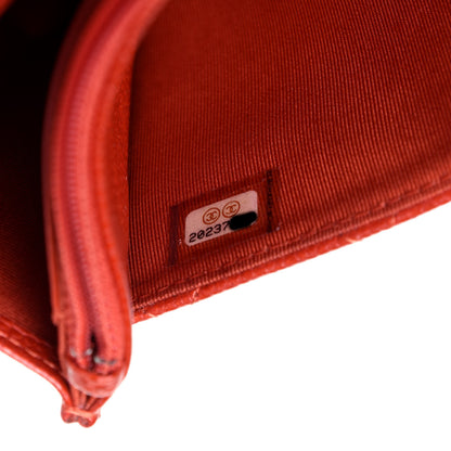 Chanel Caviar Quilted Wallet On Chain WOC Red 9 of 11
