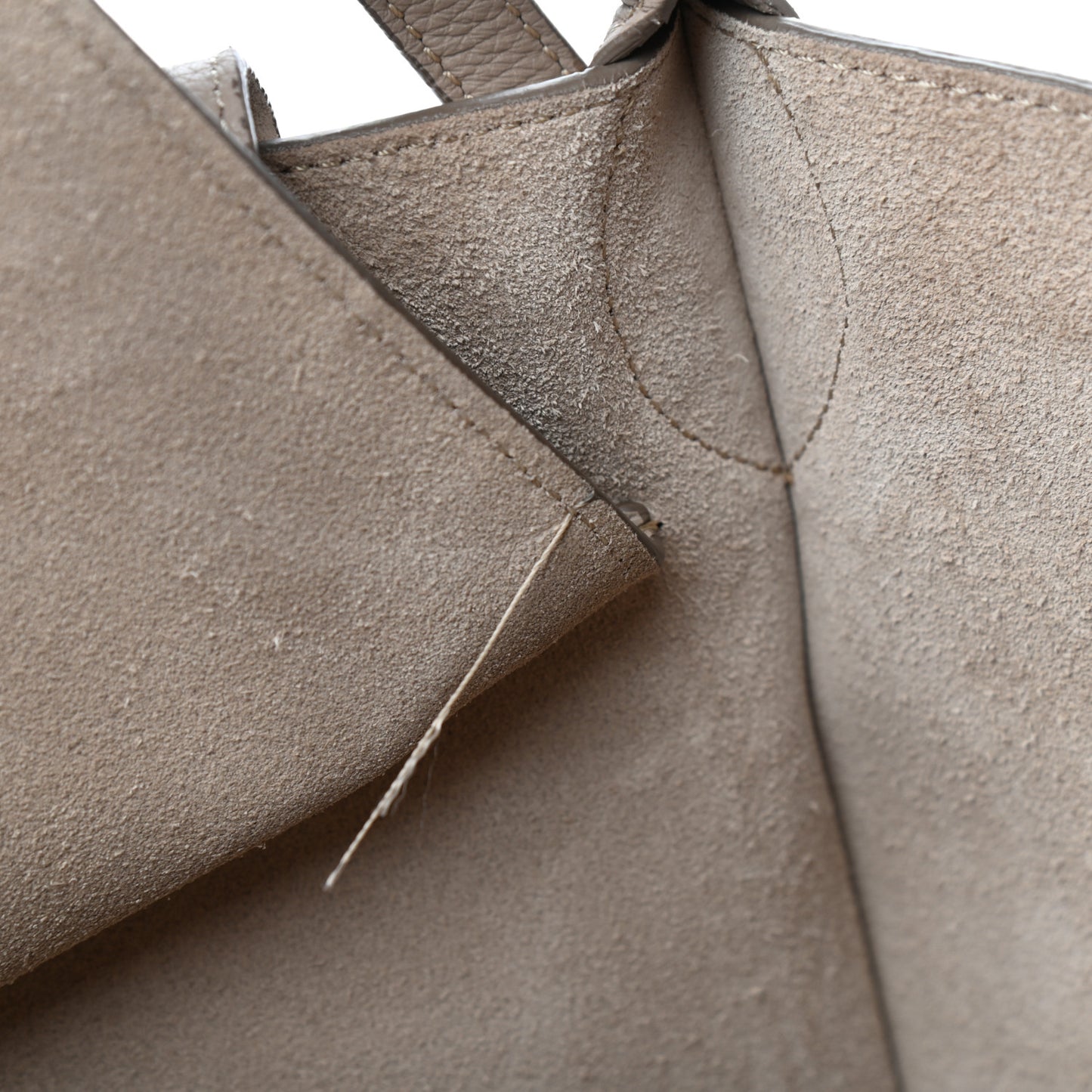 Supple Grained Calfskin Small Big Bag Light Taupe