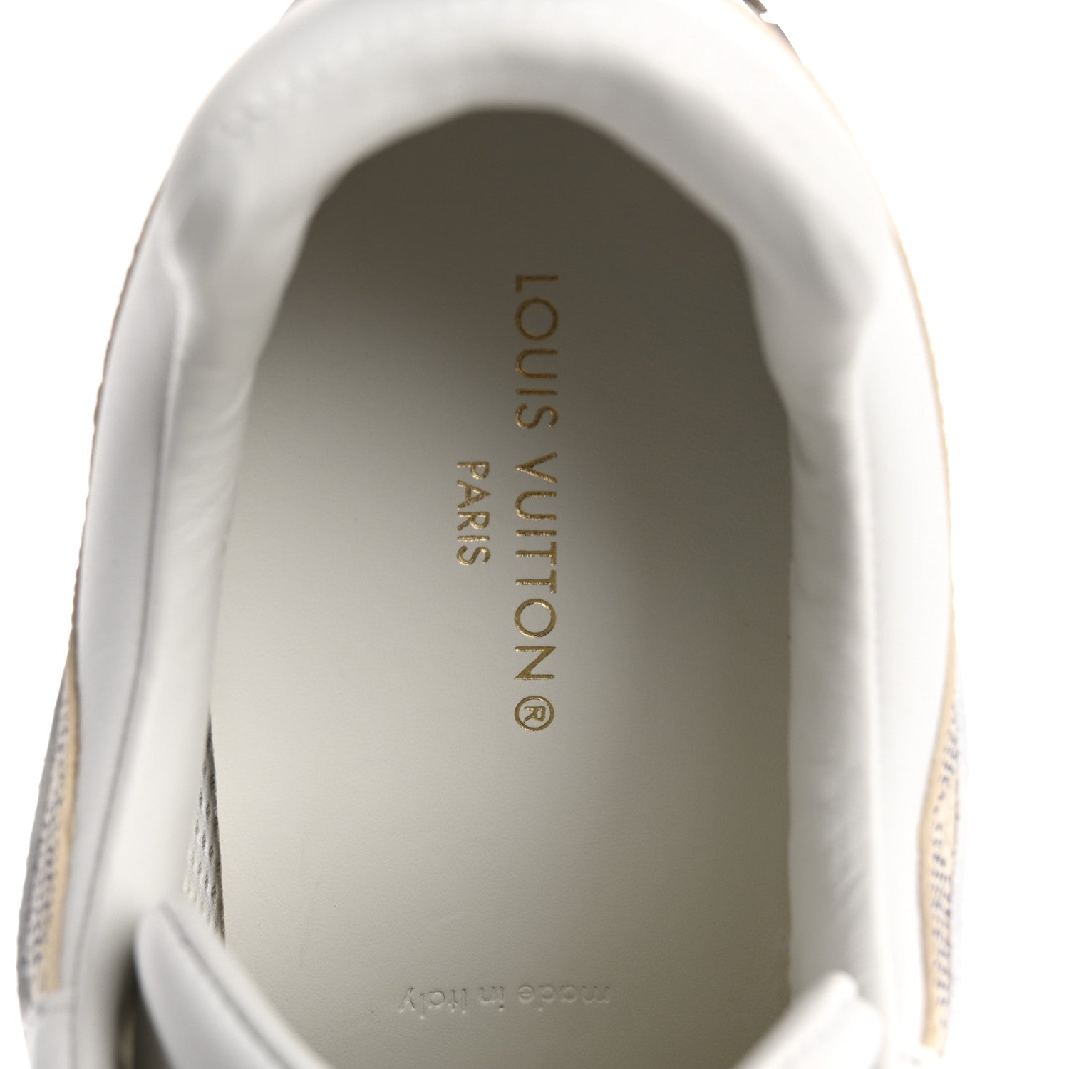 Louis Vuitton Calfskin Damier Azur Run Away Sneakers 39 White 7 of 11