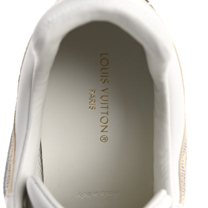 Louis Vuitton Calfskin Damier Azur Run Away Sneakers 39 White 7 of 11