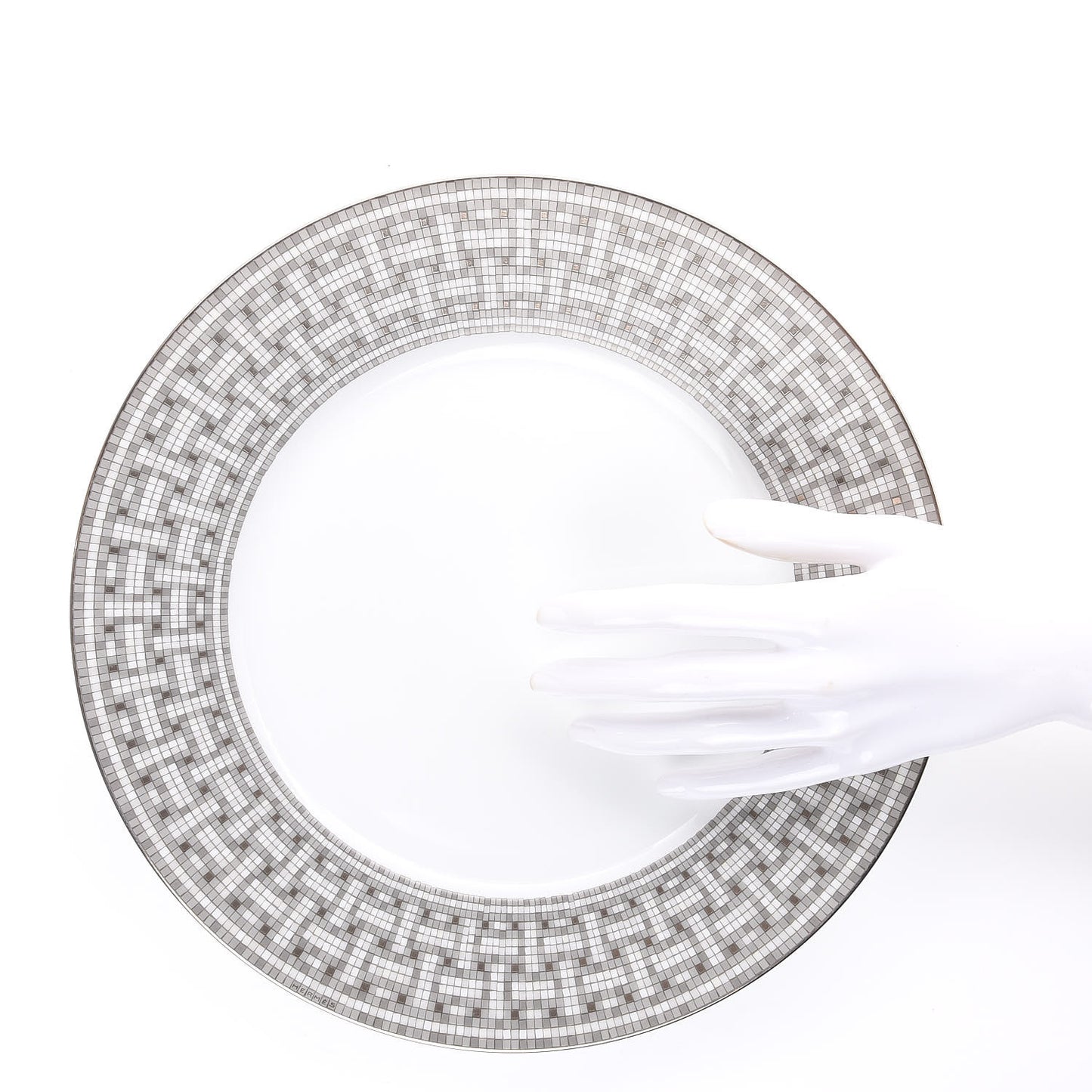 Porcelain Mosaique Au 24 Platine Dinner Plate Set of 2