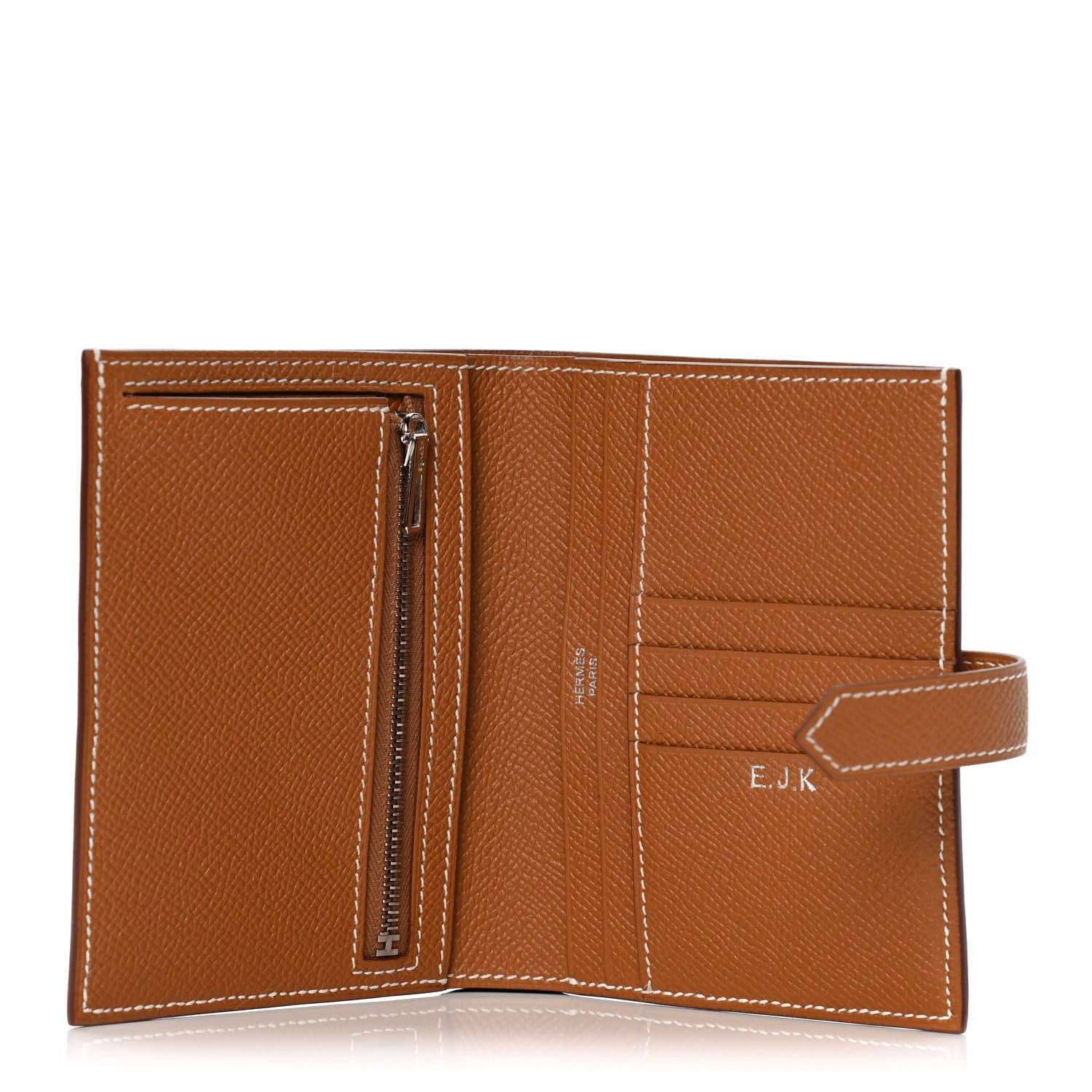 Hermes Epsom Bearn Compact Wallet Gold 5 of 12