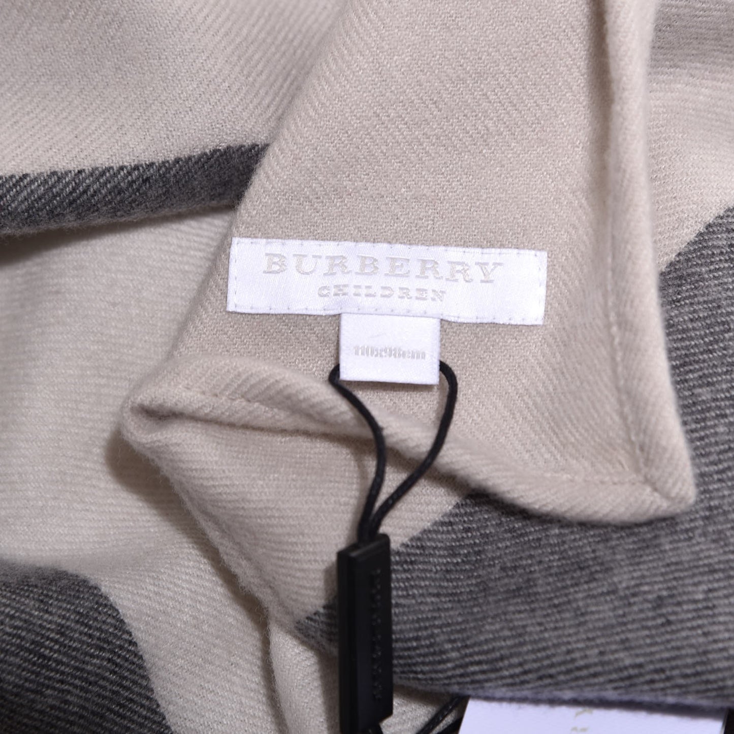 Wool Giant Check Baby Blanket Trench