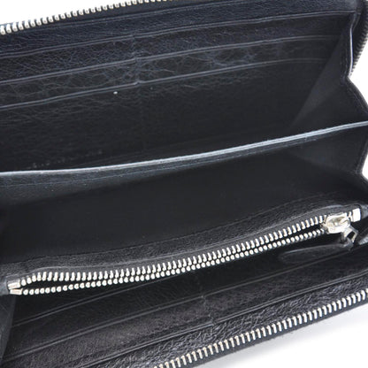 Balenciaga Agneau Compagnon Wallet GSH Black 6 of 8