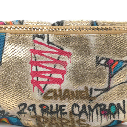 Chanel Graffiti Printed Canvas Street Spirit Waist Belt Bag Multicolor 8 of 10
