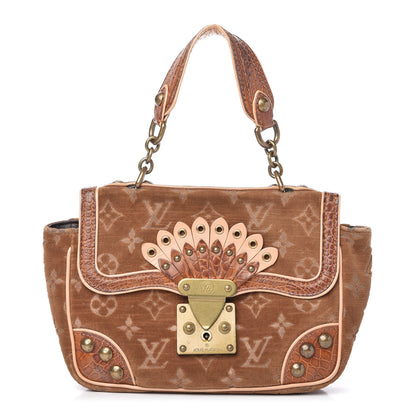 Louis Vuitton Monogram Velours Alligator Irvine Tan 1 of 10