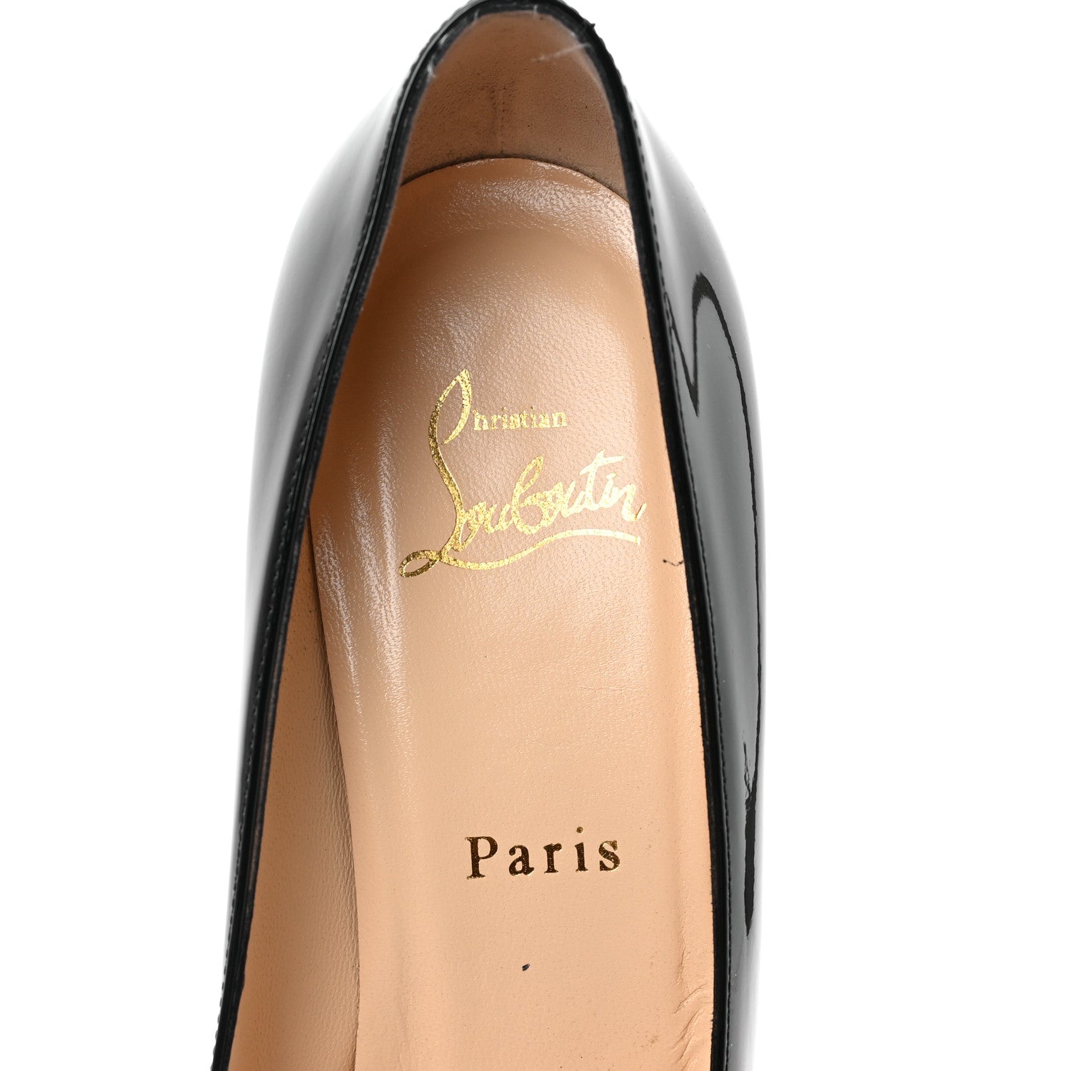 Christian Louboutin Patent Simple 85 Pumps 37.5 Black 7 of 8