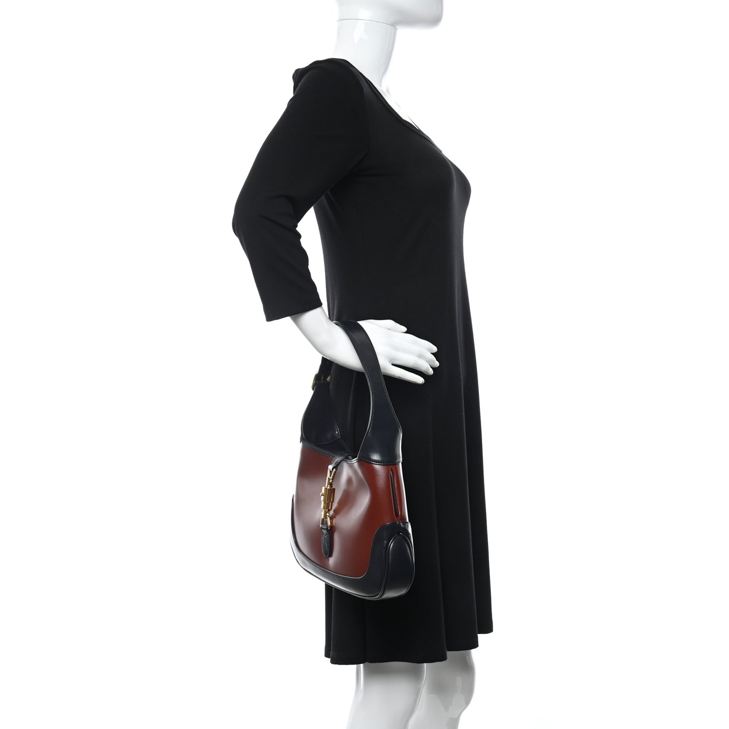 Boarded Dyana Lux Calfskin Bi-Color Small Jackie 1961 Hobo Mineral Red Blue