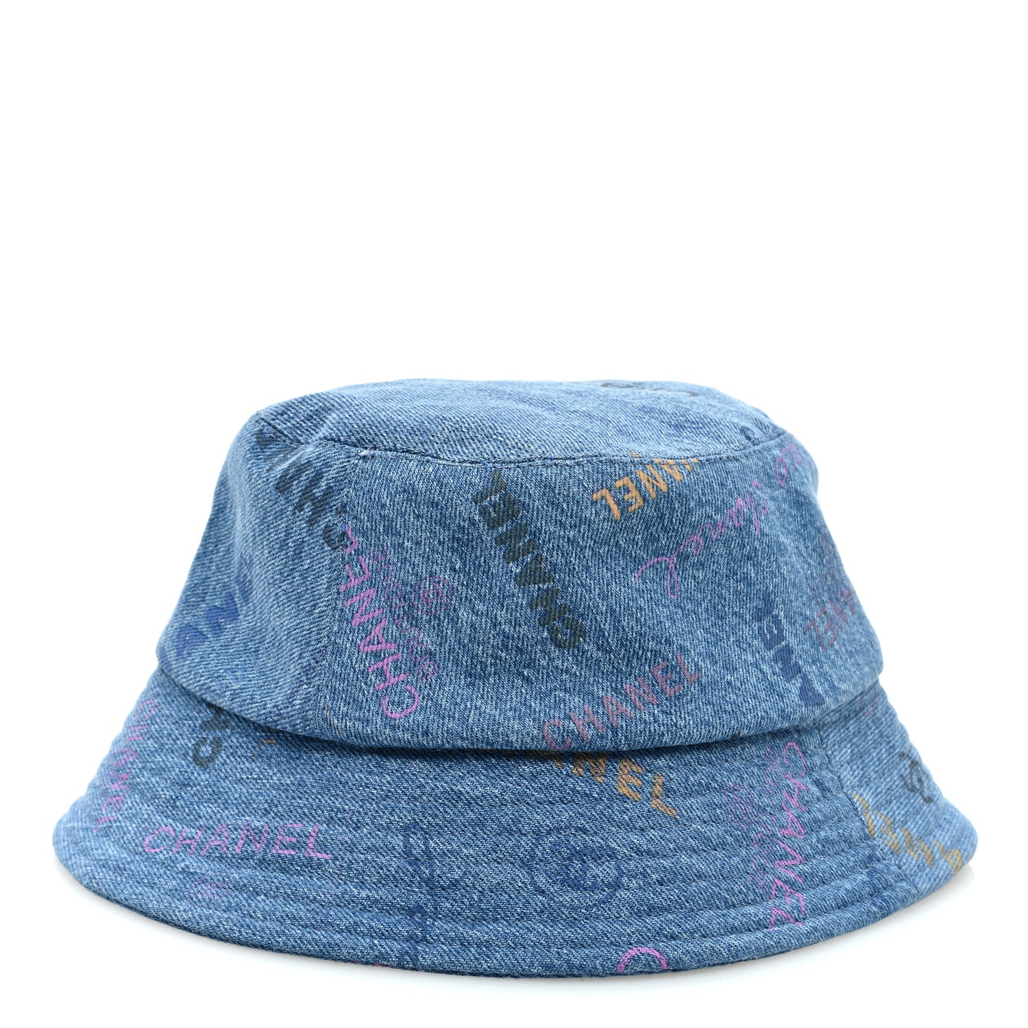 Chanel Denim Mood Cloche Bucket Hat M Blue 4 of 8