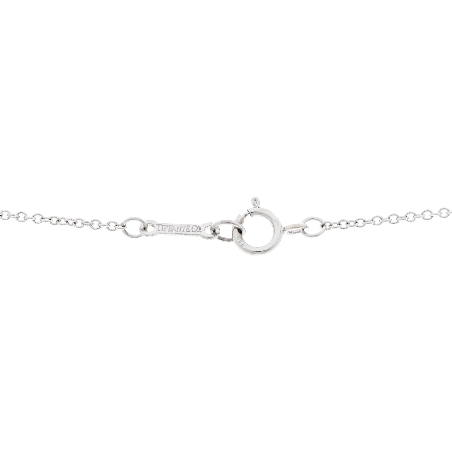 Tiffany 18k White Gold Diamond Small Paloma Picasso Loving Heart Necklace 5 of 6