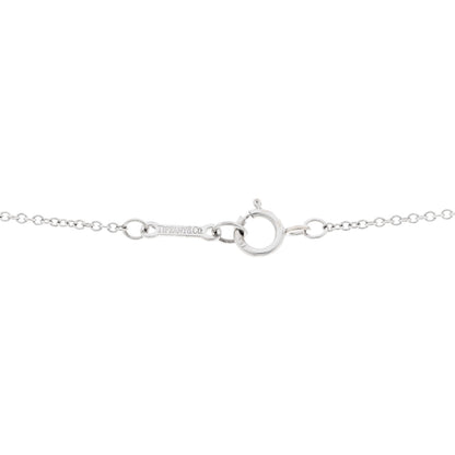 Tiffany 18k White Gold Diamond Small Paloma Picasso Loving Heart Necklace 5 of 6
