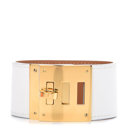 Hermes Swift Kelly Dog Bracelet T3 White 1 of 7