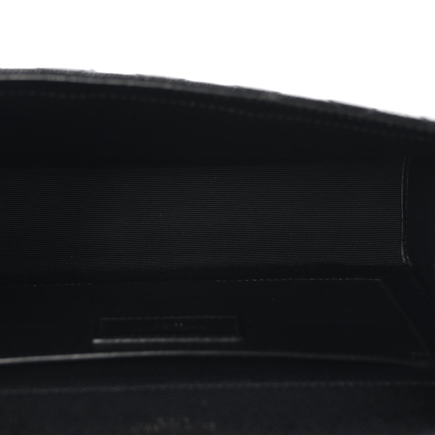 Grain De Poudre Textured Mixed Matelasse Triquilt Medium Monogram Monochrome Satchel Black