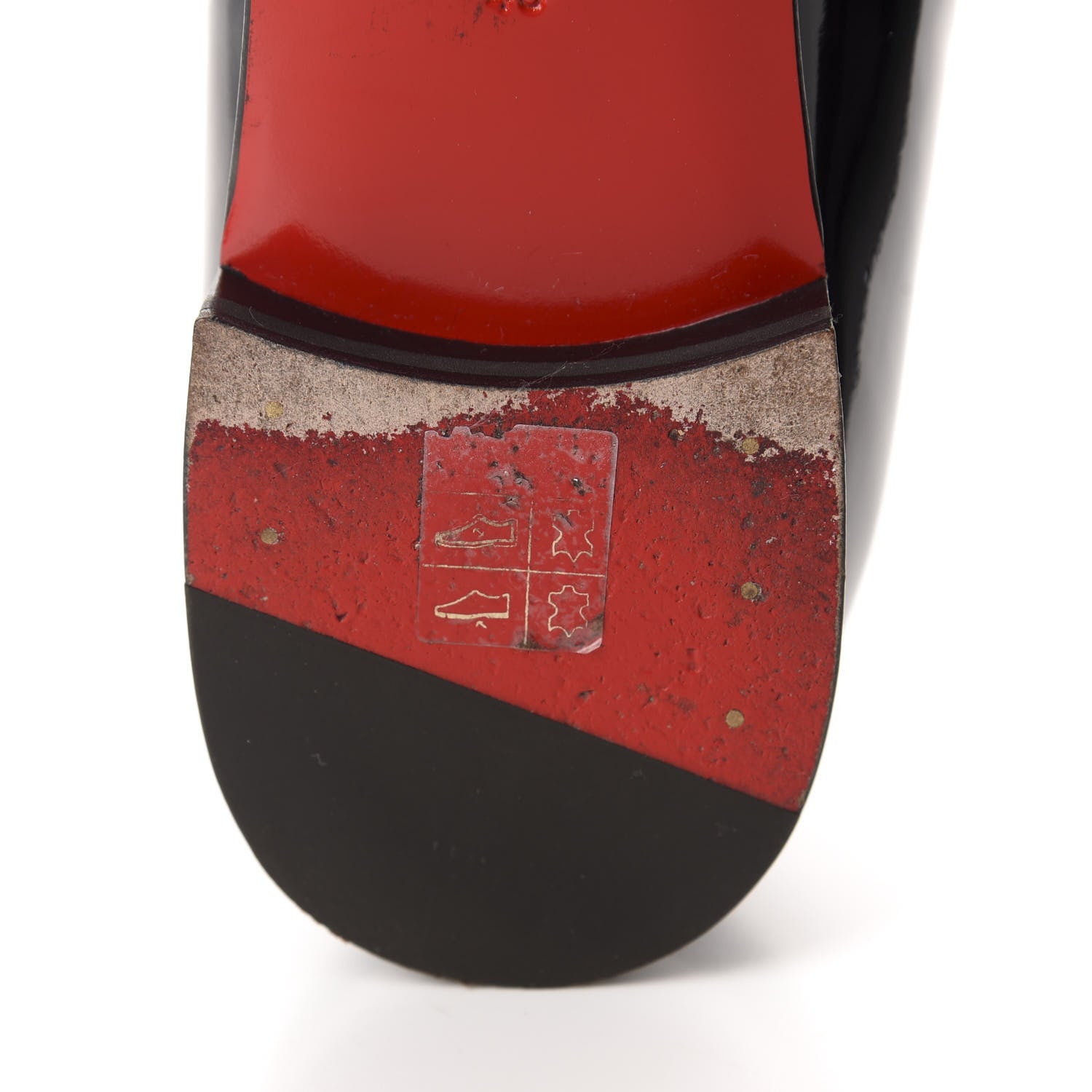 Christian Louboutin Patent Mens Dandelion Flat Loafers 43 Black 9 of 14