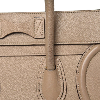 Celine Drummed Calfskin Micro Luggage Dune 8 of 21