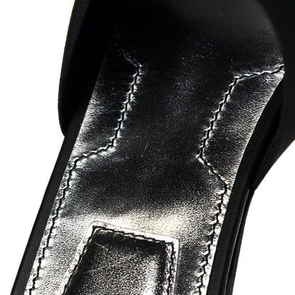 Givenchy Calfskin Bedford Logo Mule Slides 36.5 Black 7 of 8