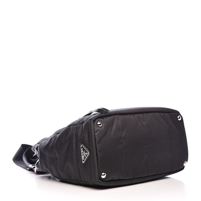 Prada Tessuto Nylon Bomber Tote Black 4 of 10