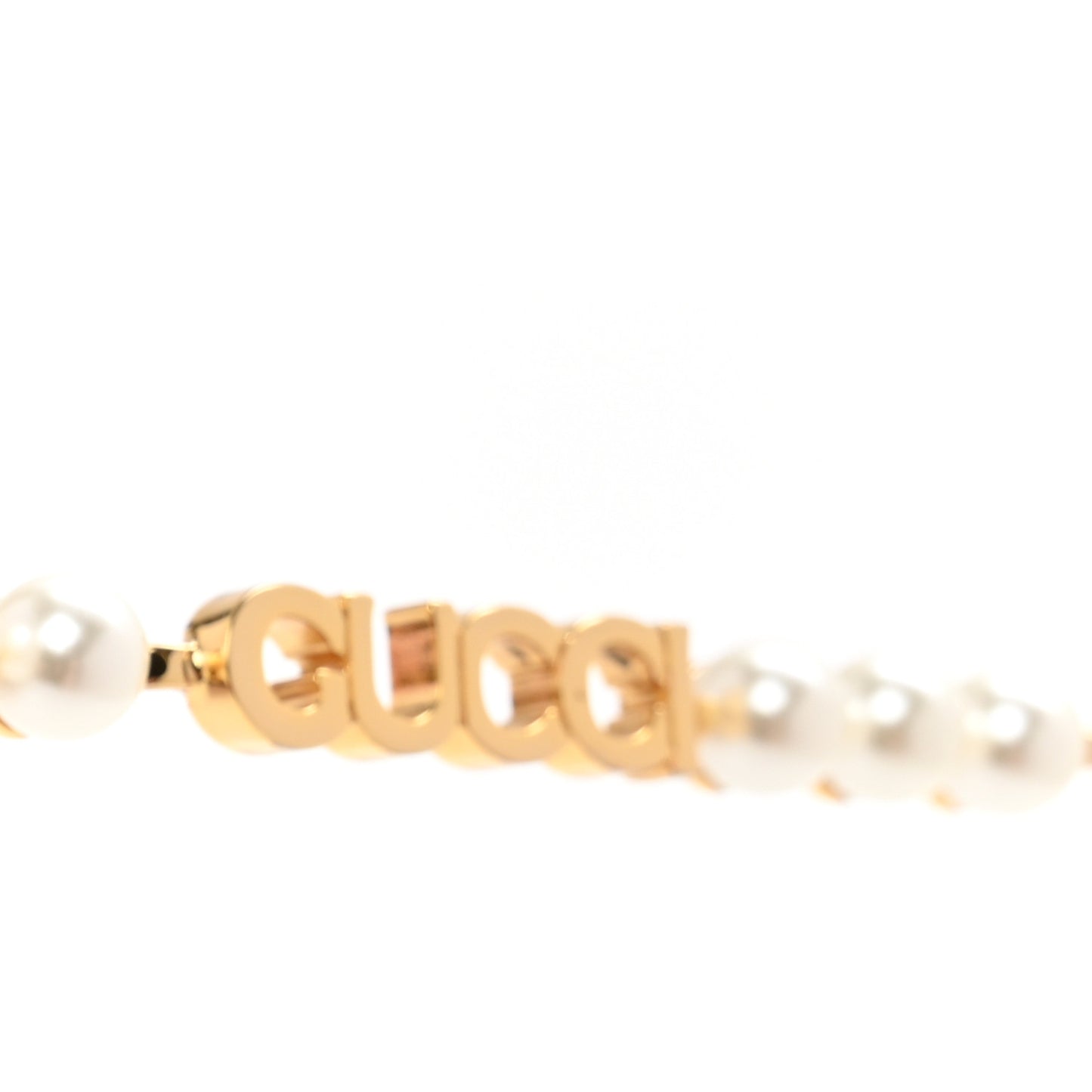 Metal Pearl Oval Sunglasses GG1922S Gold