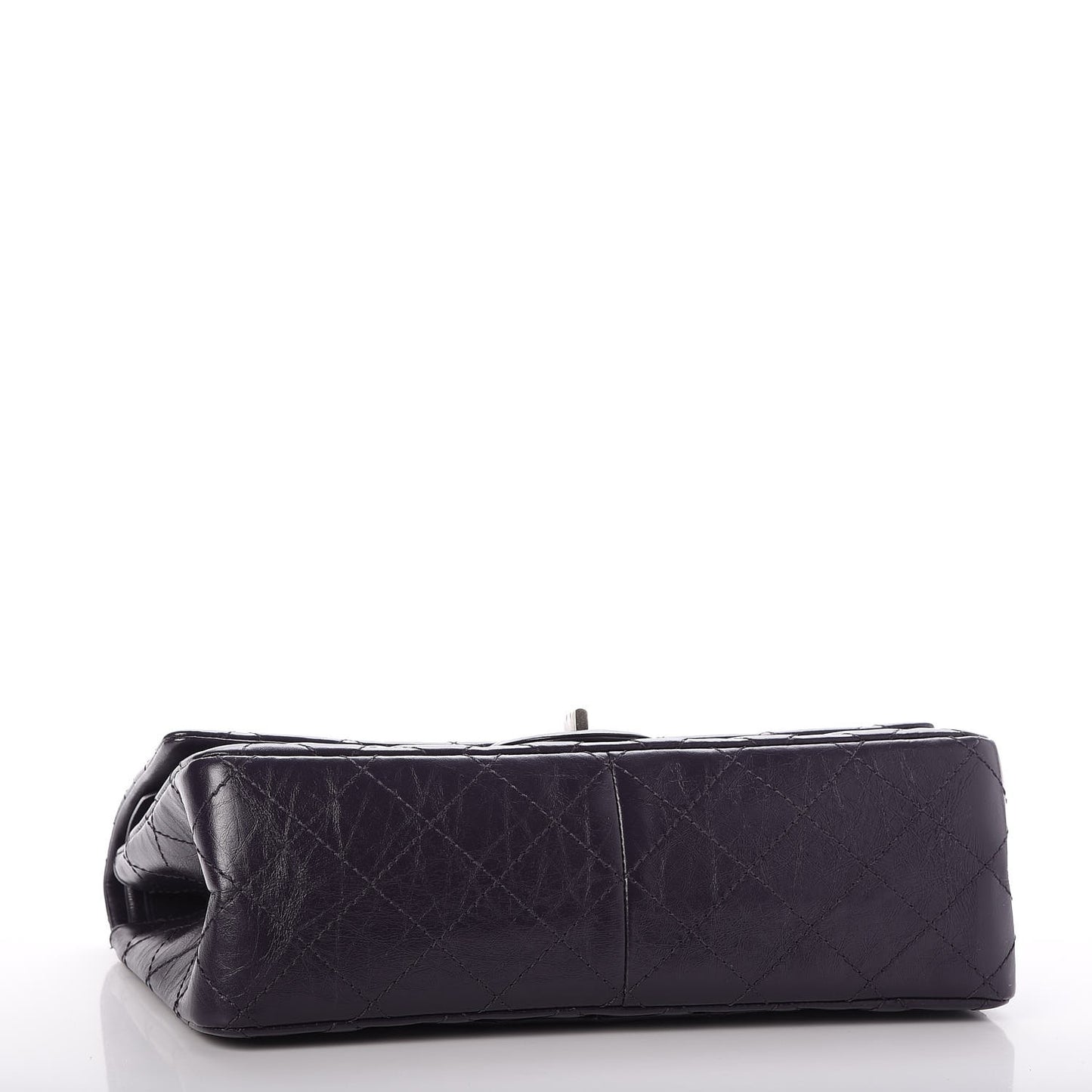 Aged Calfskin Quilted 2.55 Reissue 226 Flap Dark Purple